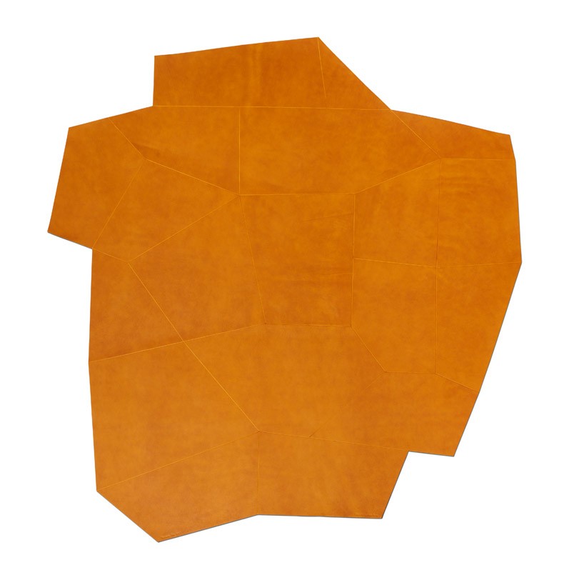 claesson koivisto rune's leather rugs create a sense of space at stockholm design week