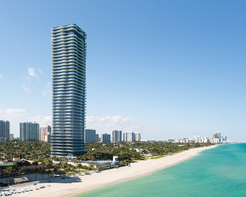 arquitectonica's regalia condominium tower in florida has undulating verandas
