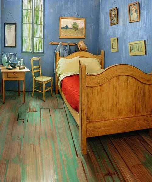 spend the night in van gogh's bedroom, available on airbnb