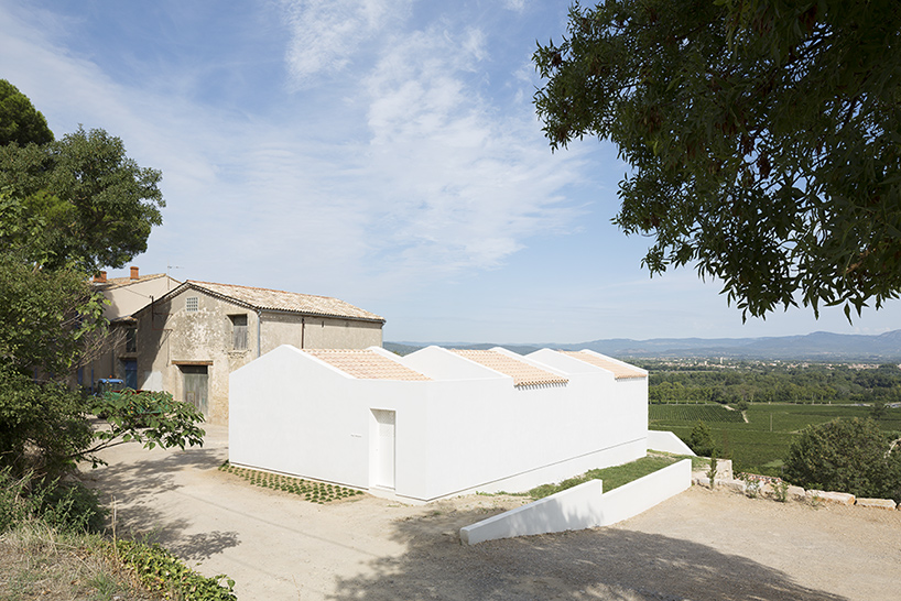 artelabo organizes secluded french villa around four internal courtyards