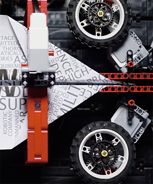 arthur sacek constructs autonomous paper plane machine from LEGO