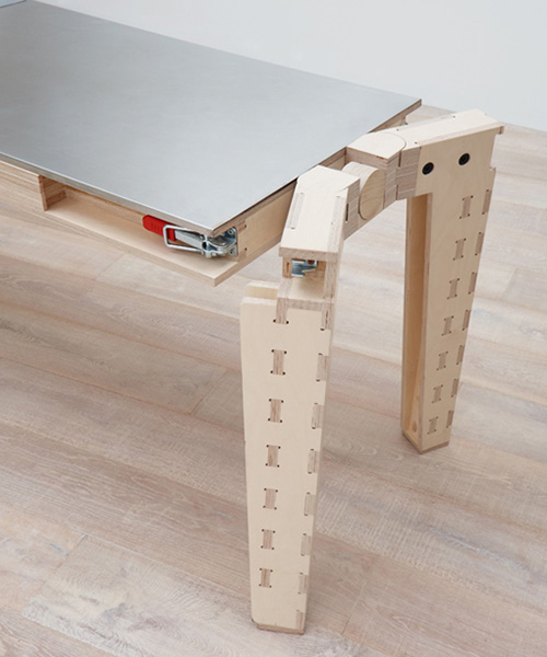 atelier JMCA designs rotating work & turn multi-purpose table
