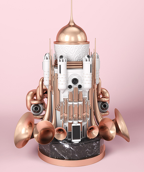 benoit challand + simon duhamel envision a surreal set of imagined musical instruments