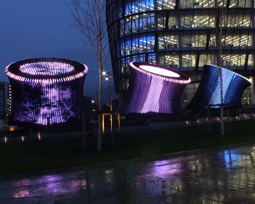 cundall adorns NOMA earth tubes with nearly 29,000 independent lights