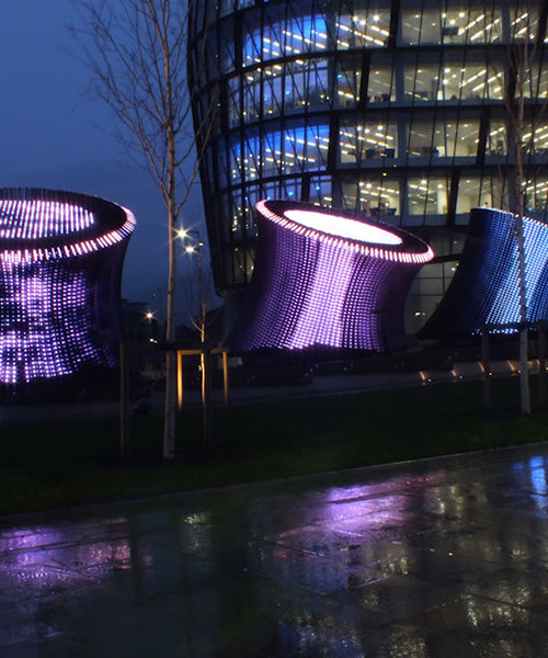 cundall adorns NOMA earth tubes with nearly 29,000 independent lights