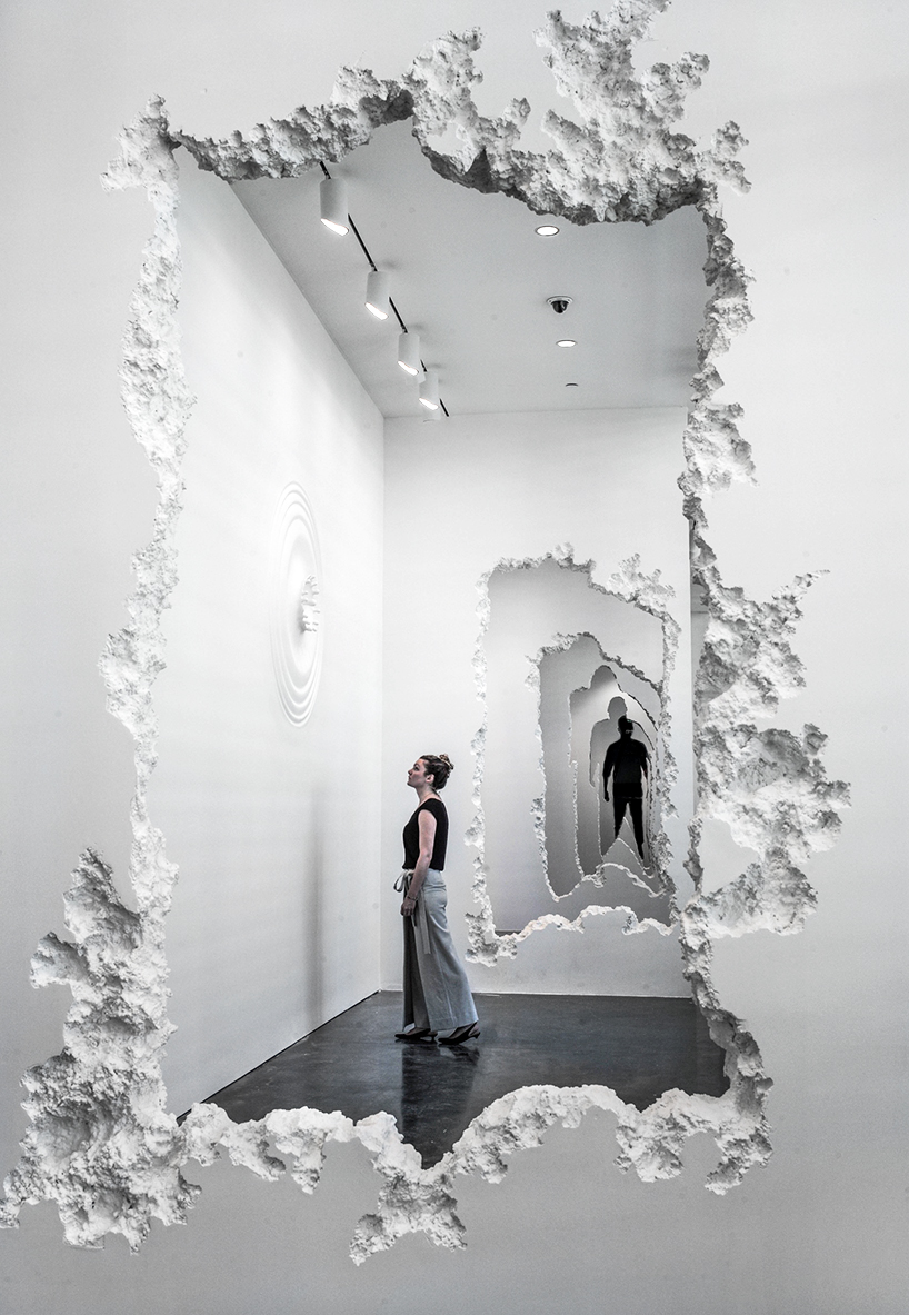 daniel arsham carves 300 foot wall excavation through SCAD museum of art