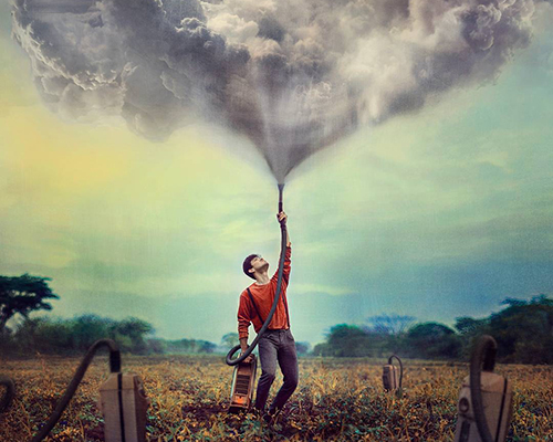 daniel serva expresses his changing emotional states through dreamy digital imagery