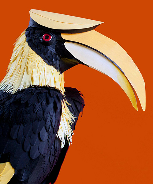 diana beltran herrera's paper aviary comprises hundreds of sculptural birds