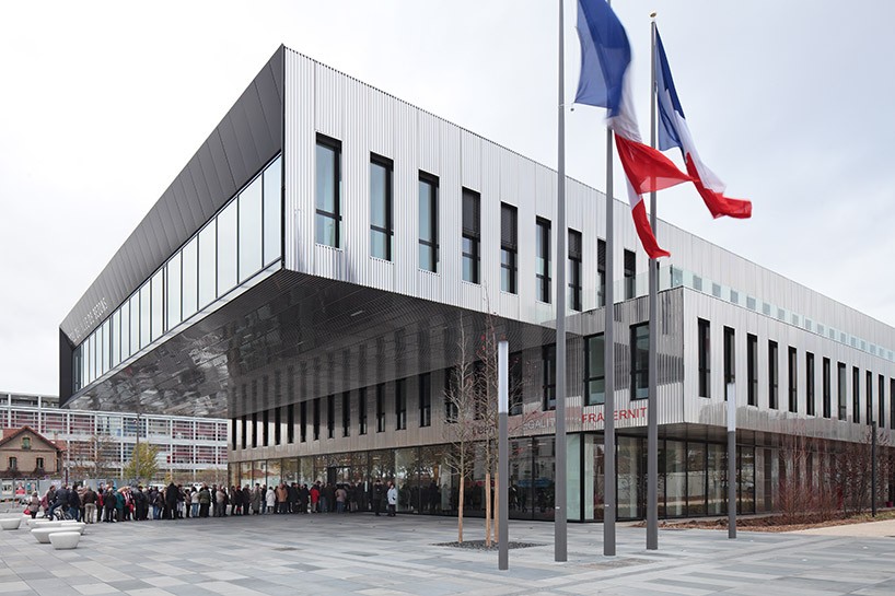ecdm arranges city hall in paris suburb around four-storey atrium