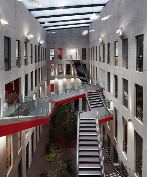 ecdm arranges city hall in paris suburb around four-storey atrium