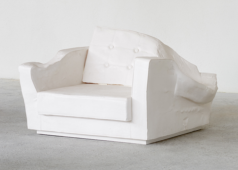 erwin wurm leaves a physical mark on deformed domestic objects