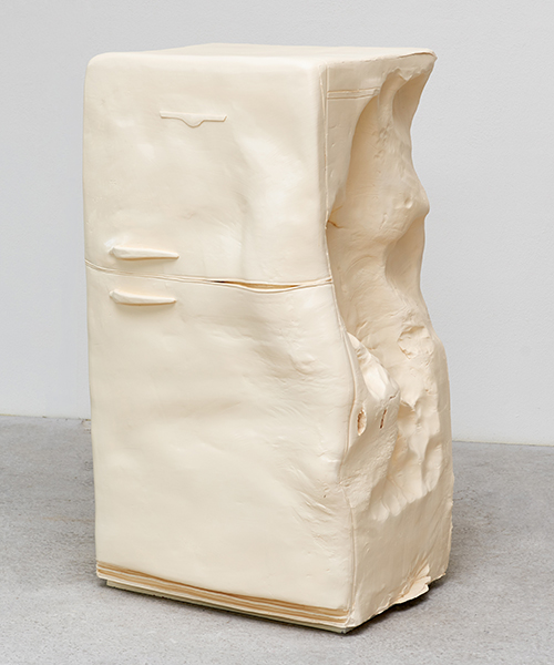 erwin wurm leaves a physical mark on deformed domestic objects