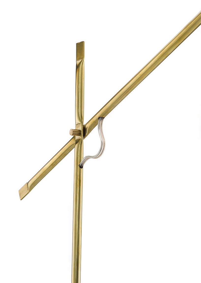 hagai vered design squashed metal lamp designboom