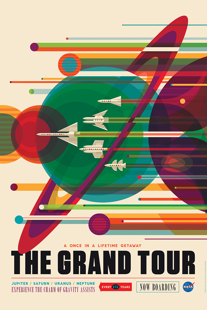 invisible creature nasa retro posters space tourism