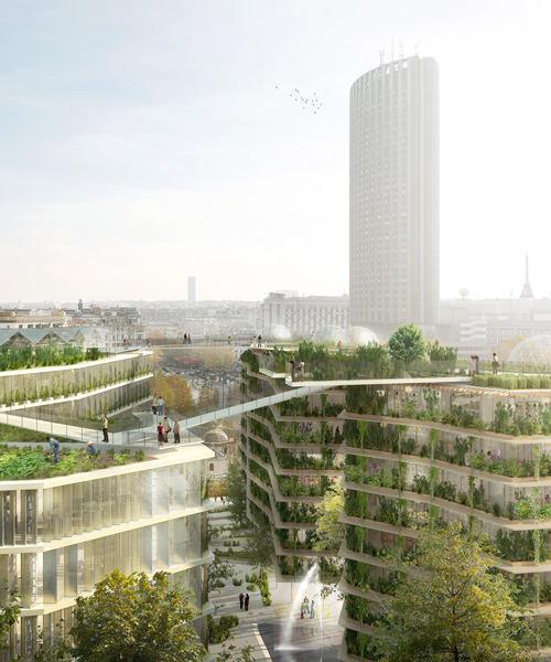 jacques ferrier + chartier dalix plan integrated network of gardens for réinventer paris