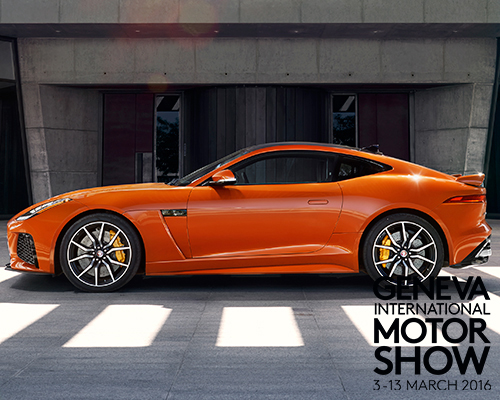 jaguar's slenderized f-type SVR premieres at 2016 geneva motor show