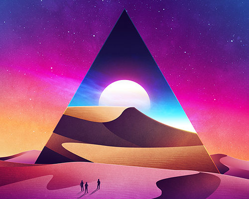 james white's psychedelically smooth sci-fi landscapes are out of this world