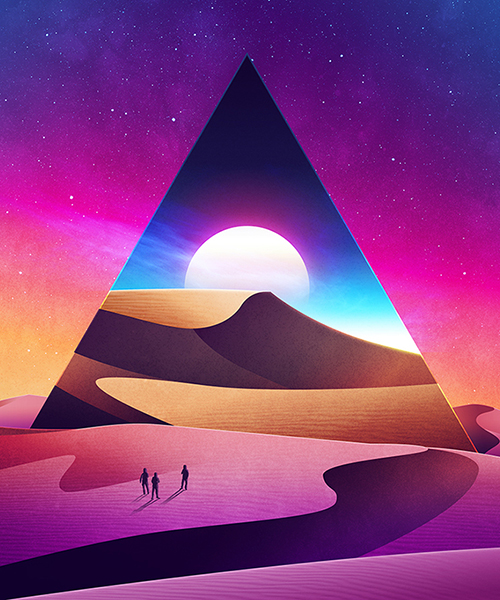 james white's psychedelically smooth sci-fi landscapes are out of this world