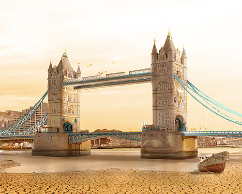 joel krebs envisions a disastrous drought that leaves world landmarks without water