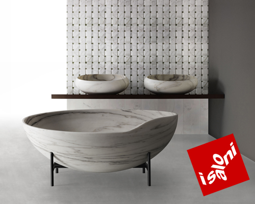 kreoo cuts kora bathtub from one single marble block