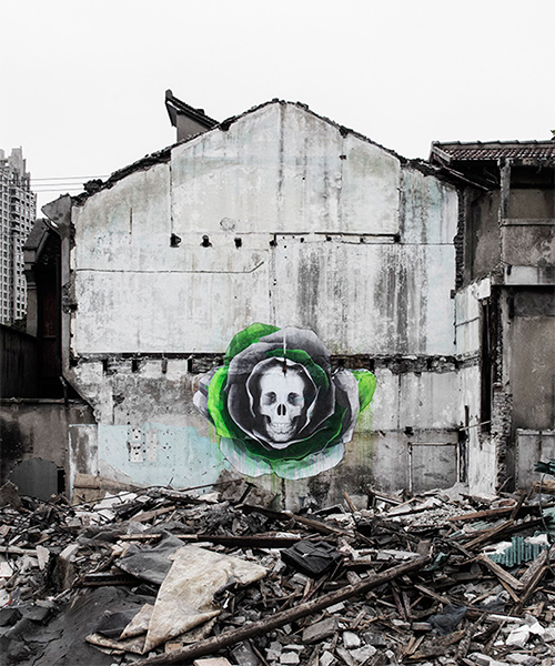 ludo adds ephemera onto the ruins of china's rapidly-changing urban landscape