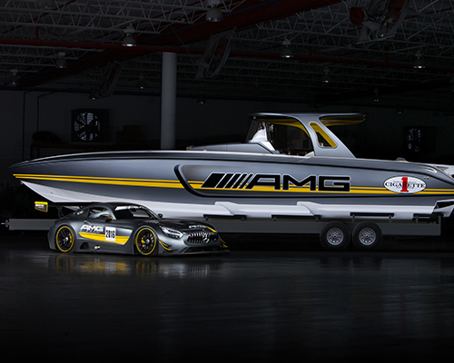 mercedes-AMG + cigarette racing partnership conquers speeds on land and water