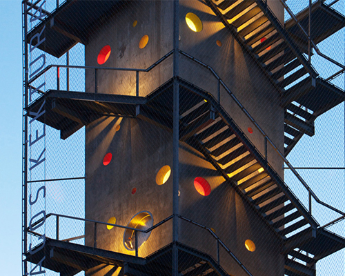 nartarchitects transforms lookout tower into shelters for hikers in hungary