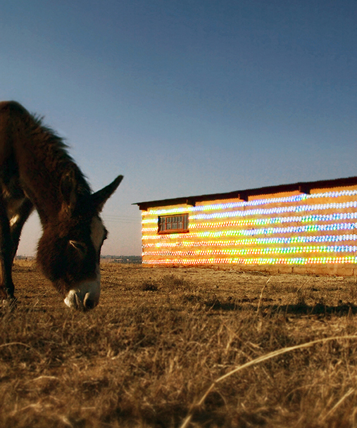 r1 turns a derelict farmhouse in south africa into a glistening landmark with 1000 CDs