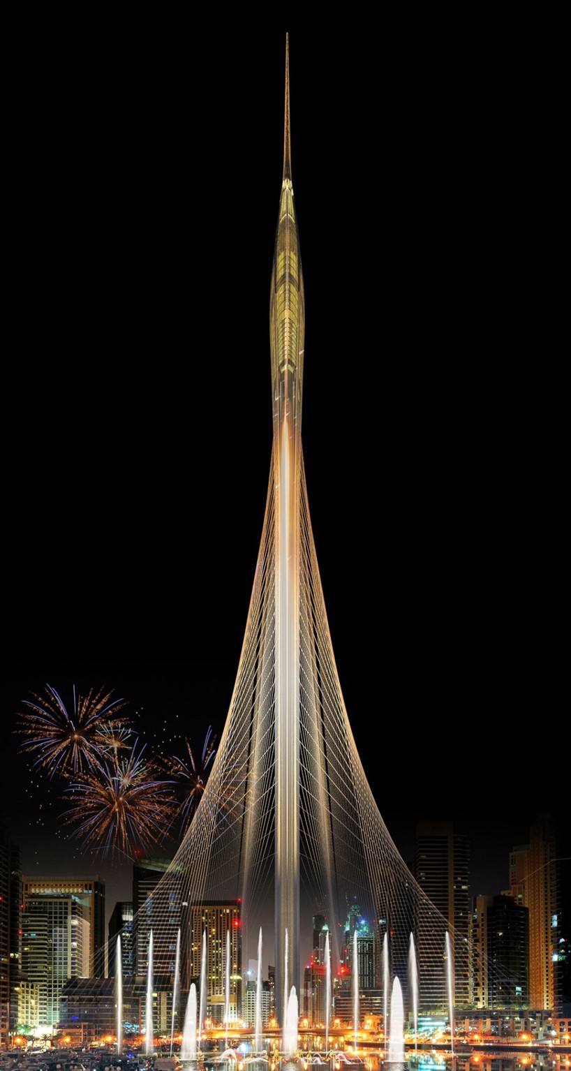 santiago calatrava chosen to build observation tower in dubai creek harbor