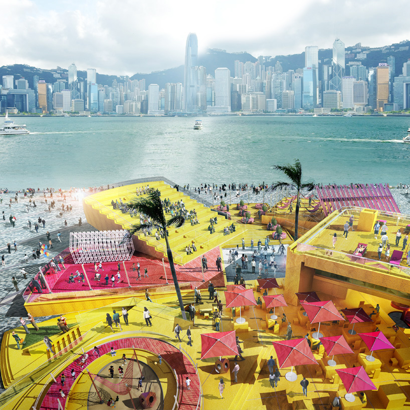 100architects translates chinese lucky coin into entertainment plaza