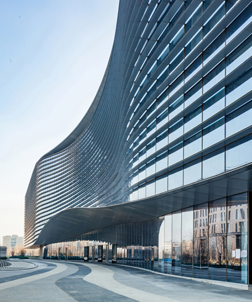 aedas shapes vast beijing office building mimicking the infinity symbol