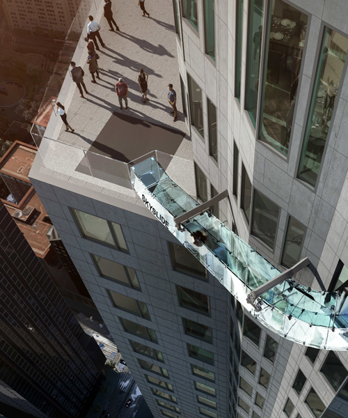 all-glass skyslide to be suspended 1,000 feet above downtown LA