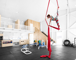 architecture microclimat builds la taule training center in waterloo, canada