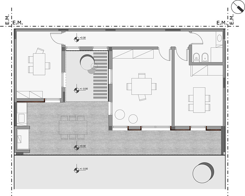 estudio moire encloses atelier gael in light-filled concrete shell