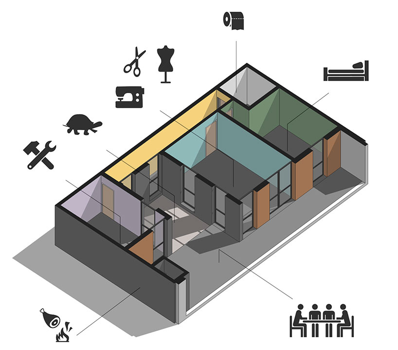 estudio moire encloses atelier gael in light-filled concrete shell