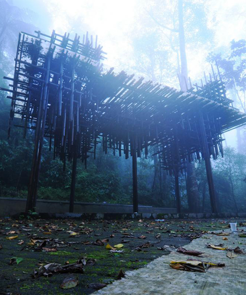 budi pradono architects builds shelter for cyclists in indonesia