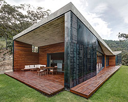 elias rizo arquitectos clads casa gg with polished steel