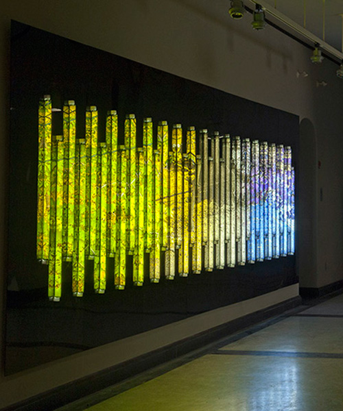 clint baclawski experiments with composition in light emerges installations