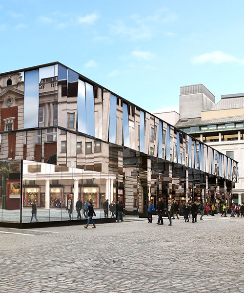 covent garden to be wrapped in 32,000 square feet mirror installation