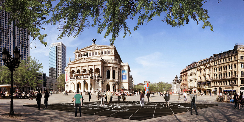 daniel libeskind + cosentino reveal etched installation to accompany 24-hour opera in frankfurt