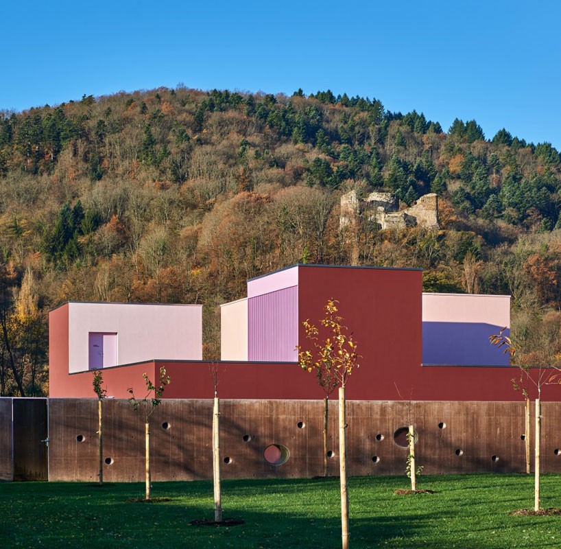 dominique coulon colors buhl nursery in pink and purple tones