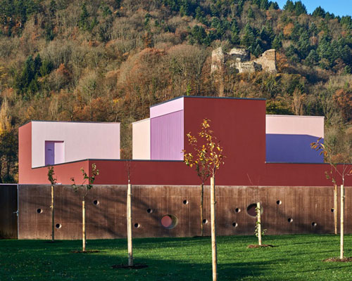 dominique coulon colors buhl nursery in pink and purple tones
