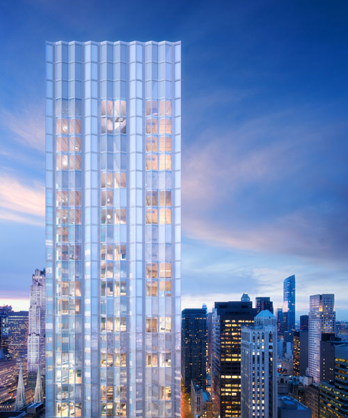 foster + partners' slender luxury new york residential tower soars at 61 storeys