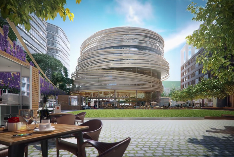 kengo-kuma-the-darling-exchange-sydney-library-circular-tower-designboom-05