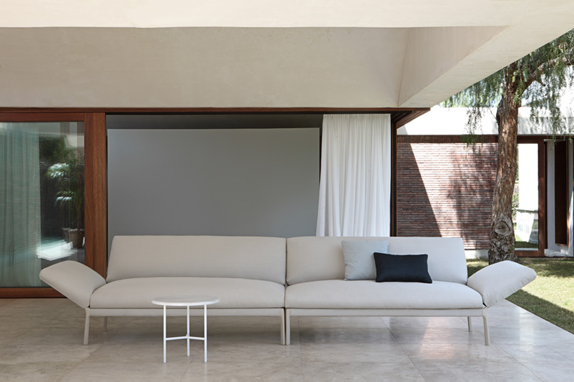lievore altherr molina makes outdoor living easy with livit sofa + falcata table for expormim
