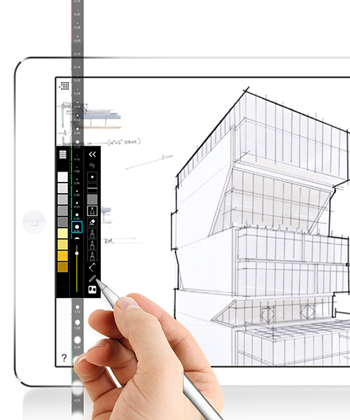morpholio digitally refines drafting pens in 100+ sizes for the iPad