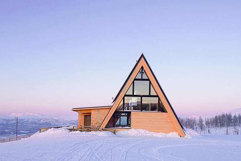 murman arkitekter completes A-frame mountain restaurant in sweden