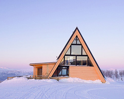 murman arkitekter completes A-frame mountain restaurant in sweden