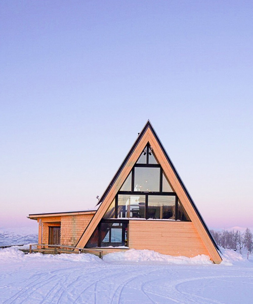 murman arkitekter completes A-frame mountain restaurant in sweden