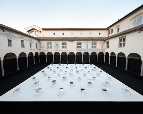 nendo designs 50 chairs for friedman benda influenced by manga comics